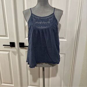 Sun & Shadow Women’s Blue Summer Adjustable Straps Top Size‎ Medium
